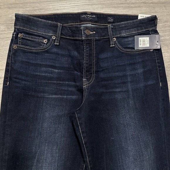 Lucky Brand Mid Rise Straight Jeans 14/34 R NWT - Picture 8 of 10